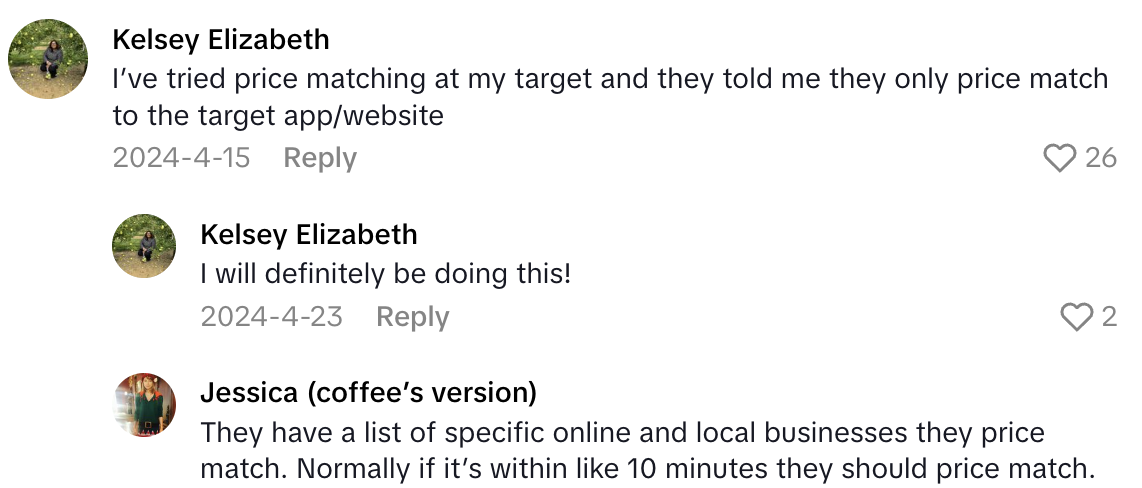 Screenshot 2025 07 05 at 2.34.18 PM An Ex Target Worker Offered Tips To Shoppers Who Want To Save Money.   Take it back in store and they’ll refund you the difference.